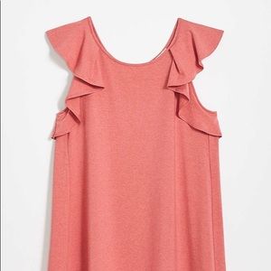 🌸Loft Ruffle Swing Dress